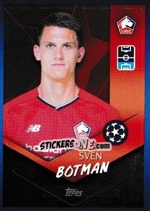 Sticker Sven Botman - UEFA Champions League 2021-2022 n. 504 - Topps