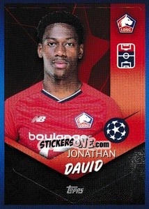 Sticker Jonathan David - UEFA Champions League 2021-2022 - Topps