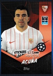 Sticker Marcos Acuña - UEFA Champions League 2021-2022 - Topps