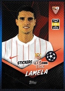 Sticker Erik Lamela - UEFA Champions League 2021-2022 - Topps