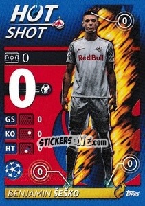 Sticker Benjamin Šeško - Hot Shot - UEFA Champions League 2021-2022 - Topps