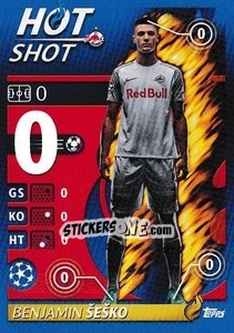 Sticker Benjamin Šeško - Hot Shot - UEFA Champions League 2021-2022 n. 537 - Topps