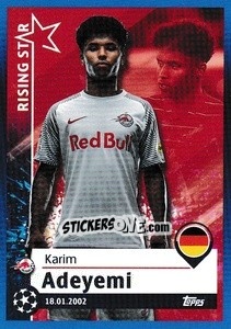 Sticker Karim Adeyemi - Rising Star - UEFA Champions League 2021-2022 - Topps
