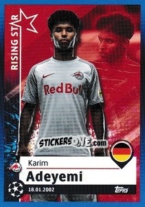 Sticker Karim Adeyemi - Rising Star - UEFA Champions League 2021-2022 n. 541 - Topps