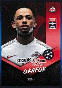 Sticker Noah Okafor - UEFA Champions League 2021-2022 n. 551 - Topps