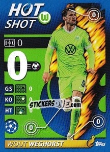 Sticker Wout Weghorst - Hot Shot - UEFA Champions League 2021-2022 n. 555 - Topps