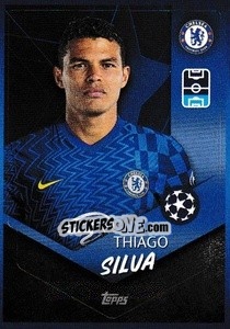 Sticker Thiago Silva - UEFA Champions League 2021-2022 n. 576 - Topps