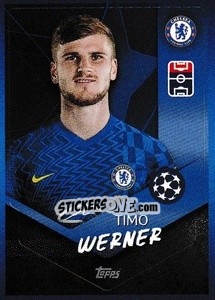 Sticker Timo Werner - UEFA Champions League 2021-2022 n. 588 - Topps