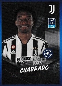 Sticker Juan Cuadrado - UEFA Champions League 2021-2022 n. 599 - Topps
