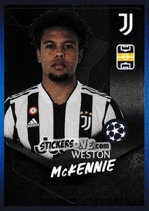 Sticker Weston McKennie - UEFA Champions League 2021-2022 n. 601 - Topps