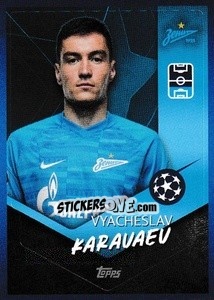 Sticker Vyacheslav Karavaev - UEFA Champions League 2021-2022 n. 611 - Topps
