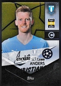 Sticker Anders Christiansen - Captain - UEFA Champions League 2021-2022 - Topps