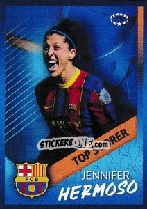 Sticker Jennifer Hermoso (FC Barcelona) - Top Scorer - UEFA Champions League 2021-2022 n. 643 - Topps