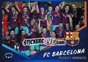 Sticker FC Barcelona - 2020/21 Winners - UEFA Champions League 2021-2022 - Topps
