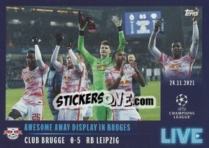 Cromo Awesome away display in Bruges - UEFA Champions League 2021-2022 - Topps