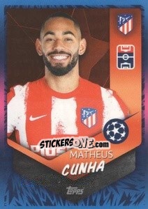 Sticker Matheus Cunha (Atlético de Madrid) - UEFA Champions League 2021-2022 n. L28 - Topps