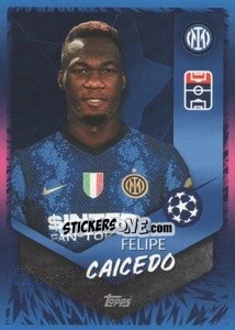 Sticker Felipe Caicedo (FC Internazionale Milano) - UEFA Champions League 2021-2022 - Topps