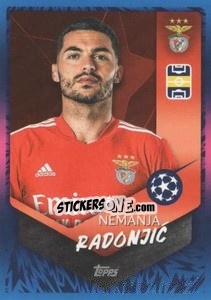 Sticker Nemanja Radonjić (SL Benfica) - UEFA Champions League 2021-2022 n. L37 - Topps