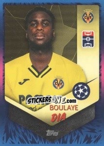 Sticker Boulaye Dia (Villarreal CF) - UEFA Champions League 2021-2022 - Topps