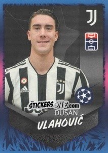 Sticker Dušan Vlahović (Juventus) - UEFA Champions League 2021-2022 n. L43 - Topps