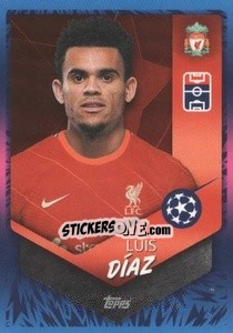 Sticker Luis Díaz (Liverpool FC) - UEFA Champions League 2021-2022 n. L46 - Topps