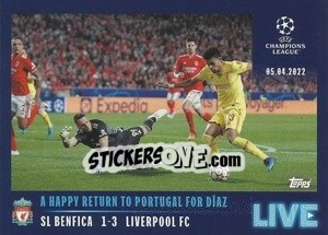 Sticker A happy return to Portugal for Díaz - UEFA Champions League 2021-2022 - Topps