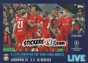 Sticker A 12th European cup semi-final awaits - UEFA Champions League 2021-2022 - Topps