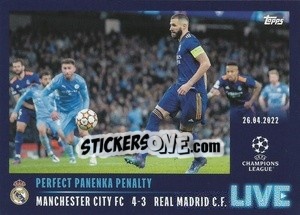 Sticker Perfect Panenka penalty - UEFA Champions League 2021-2022 - Topps