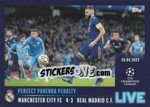 Figurina Perfect Panenka penalty - UEFA Champions League 2021-2022 - Topps