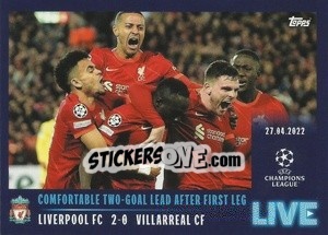 Sticker Comfortable two-goal lead after first leg