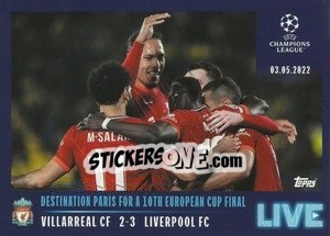 Sticker Destination Paris for a 10th European cup final - UEFA Champions League 2021-2022 n. L90 - Topps
