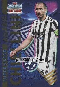 Sticker Giorgio Chiellini (Juventus) - UEFA Champions League 2021-2022 n. LE-S7 - Topps