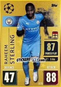 Sticker Raheem Sterling (Manchester City FC) - UEFA Champions League 2021-2022 n. LE-S1c - Topps
