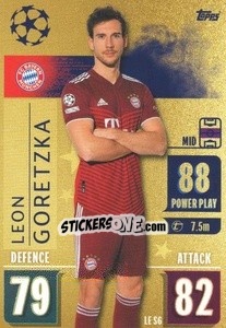 Sticker Leon Goretzka (FC Bayern München) - UEFA Champions League 2021-2022 n. LE-S6c - Topps