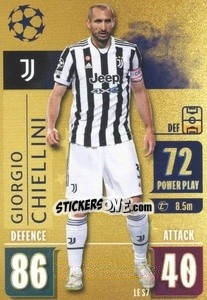 Sticker Giorgio Chiellini (Juventus) - UEFA Champions League 2021-2022 n. LE-S7c - Topps