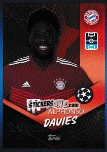 Sticker Alphonso Davies - UEFA Champions League 2021-2022 n. 365 - Topps