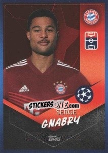 Sticker Serge Gnabry - UEFA Champions League 2021-2022 - Topps
