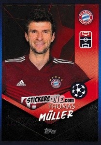 Sticker Thomas Müller - UEFA Champions League 2021-2022 n. 371 - Topps