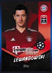 Sticker Robert Lewandowski - UEFA Champions League 2021-2022 n. 372 - Topps
