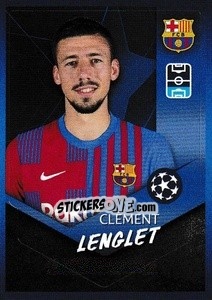 Sticker Clément Lenglet - UEFA Champions League 2021-2022 - Topps