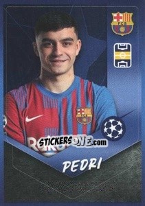 Sticker Pedri - UEFA Champions League 2021-2022 n. 385 - Topps