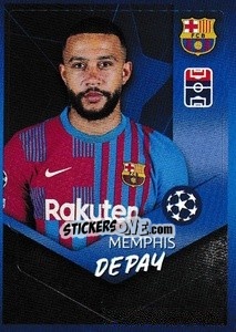 Cromo Memphis Depay - UEFA Champions League 2021-2022 - Topps