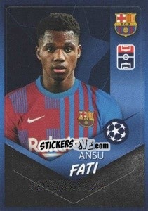 Sticker Ansu Fati - UEFA Champions League 2021-2022 n. 387 - Topps