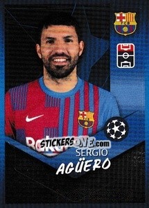 Sticker Sergio Agüero - UEFA Champions League 2021-2022 - Topps