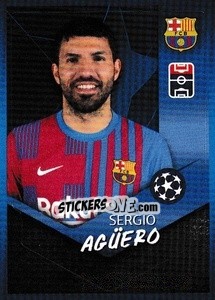 Sticker Sergio Agüero - UEFA Champions League 2021-2022 n. 388 - Topps