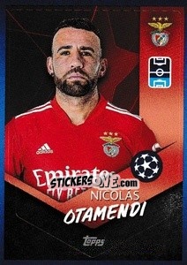Sticker Nicolás Otamendi - UEFA Champions League 2021-2022 n. 395 - Topps