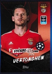 Sticker Jan Vertonghen - UEFA Champions League 2021-2022 n. 396 - Topps