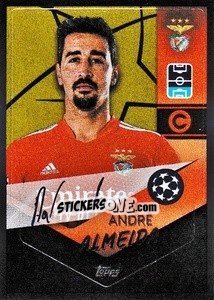 Sticker André Almeida - Captain - UEFA Champions League 2021-2022 n. 399 - Topps