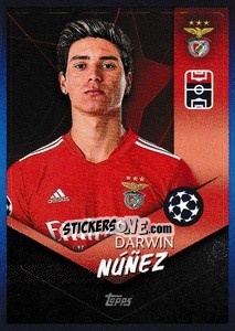 Sticker Darwin Núñez - UEFA Champions League 2021-2022 - Topps