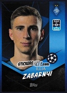 Sticker Ilya Zabarnyi - UEFA Champions League 2021-2022 - Topps